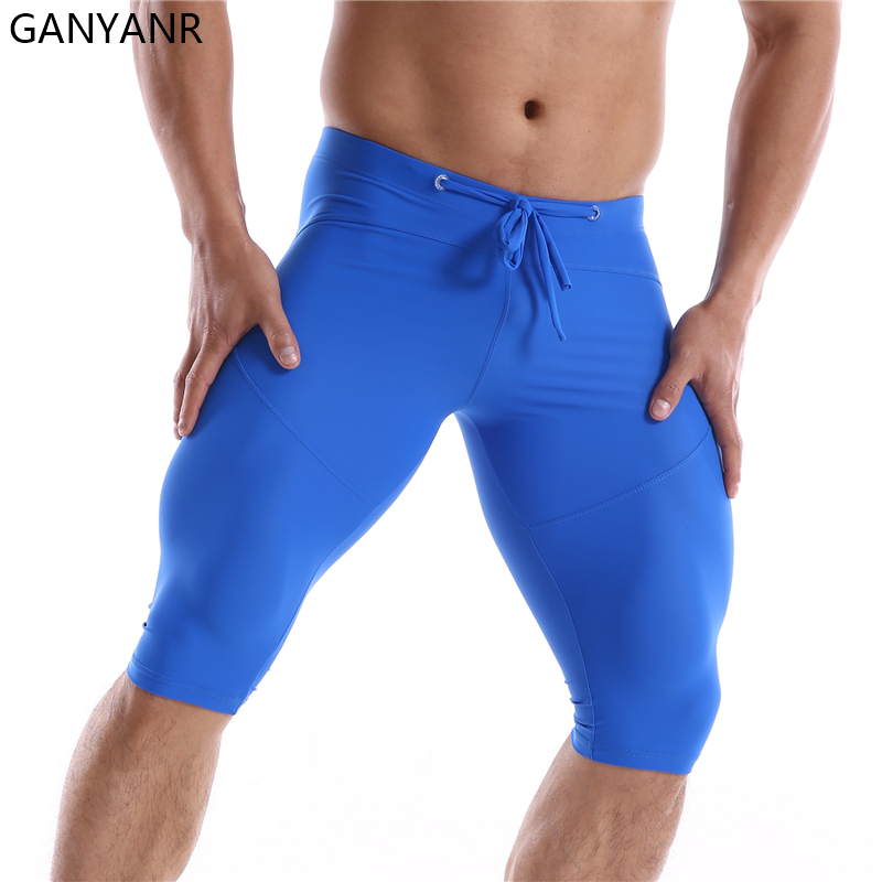 GANYANR koşu tayt erkekler sık - Compression Shorts Athletes incelemesi ve fiyatı