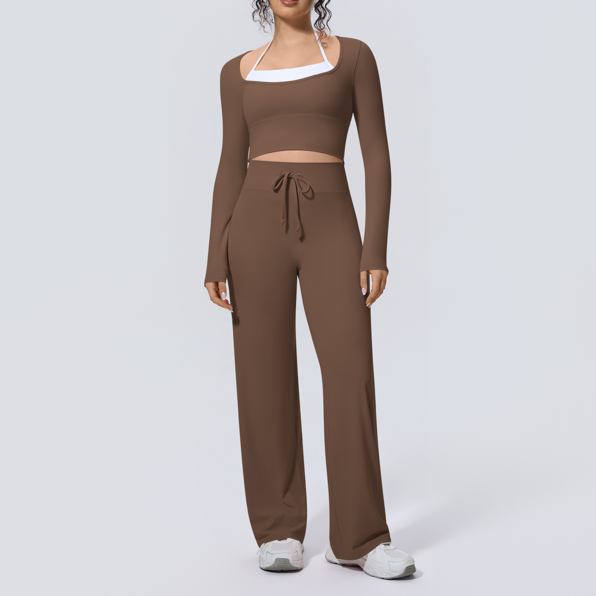 Kadın Yoga Takımı 2 Parça Kare - Compression Long Pant incelemesi ve fiyatı